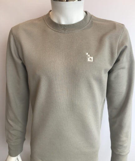 Blink London Beige Sweater Silver Standard Logo